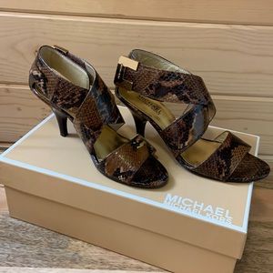 Michael Kors Genuine Snake Sandal